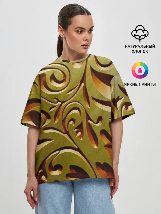 Женская футболка оверсайз
