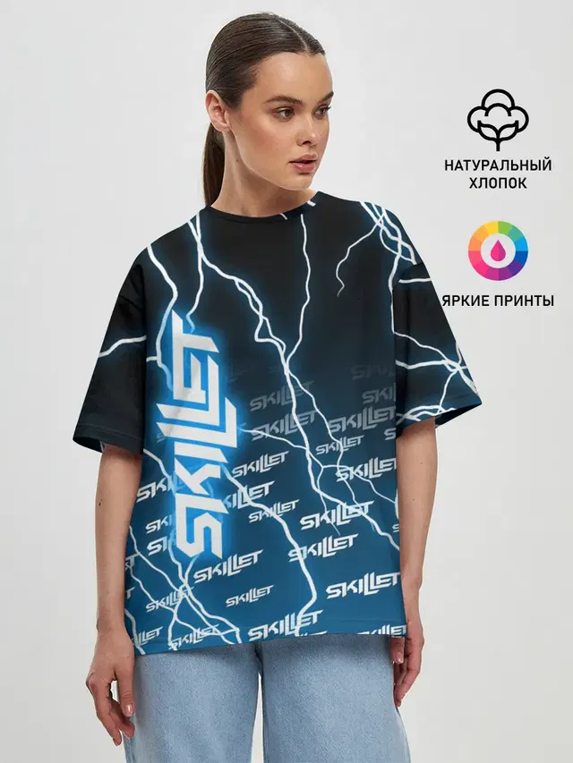 Женская футболка оверсайз