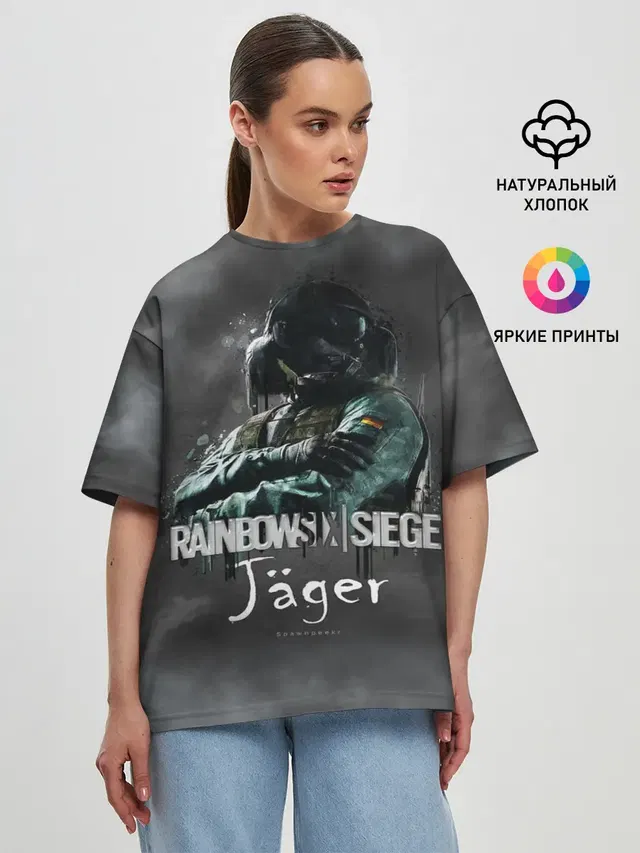 Женская футболка оверсайз