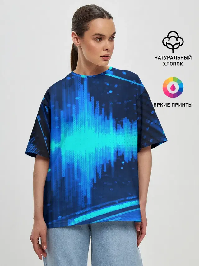 Женская футболка оверсайз