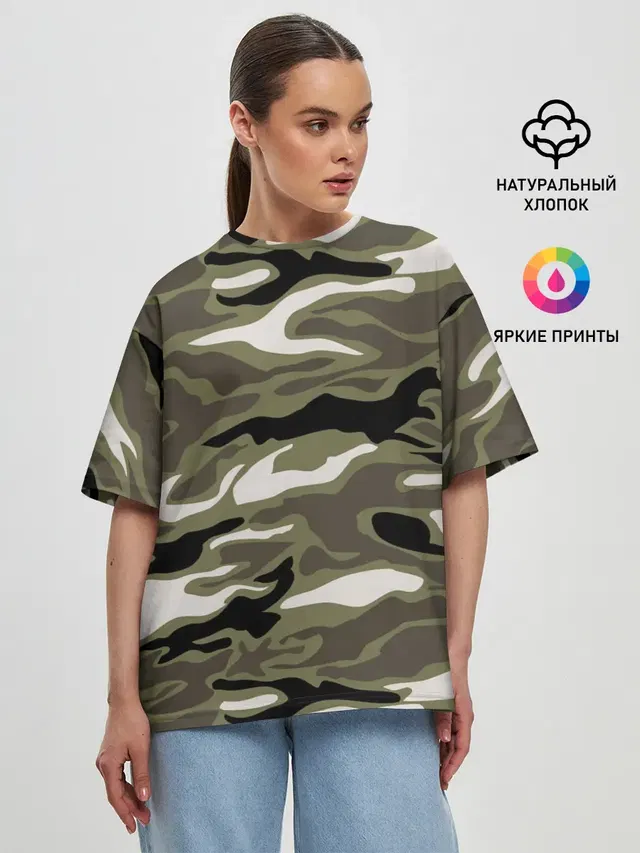 Женская футболка оверсайз
