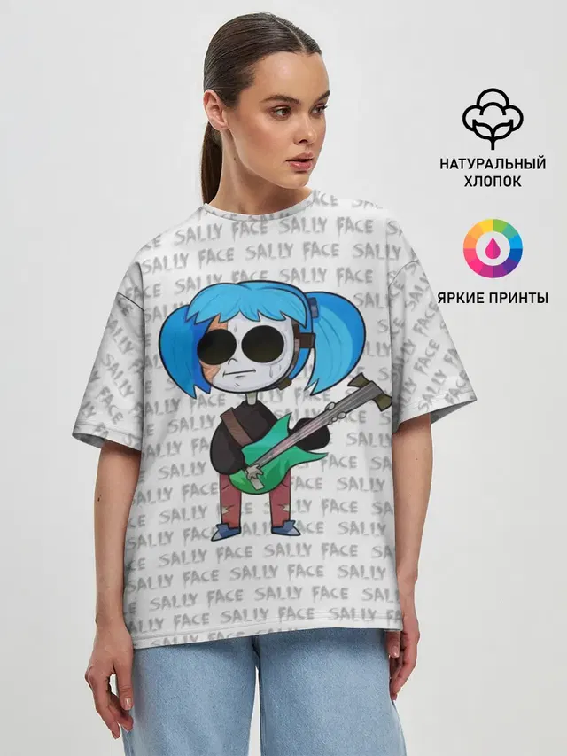 Женская футболка оверсайз