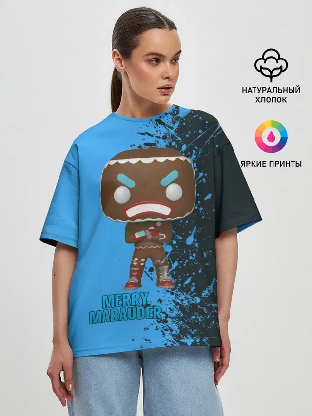 Женская футболка оверсайз