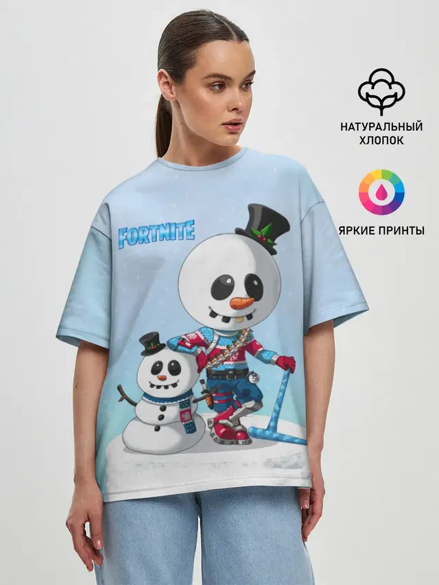 Женская футболка оверсайз