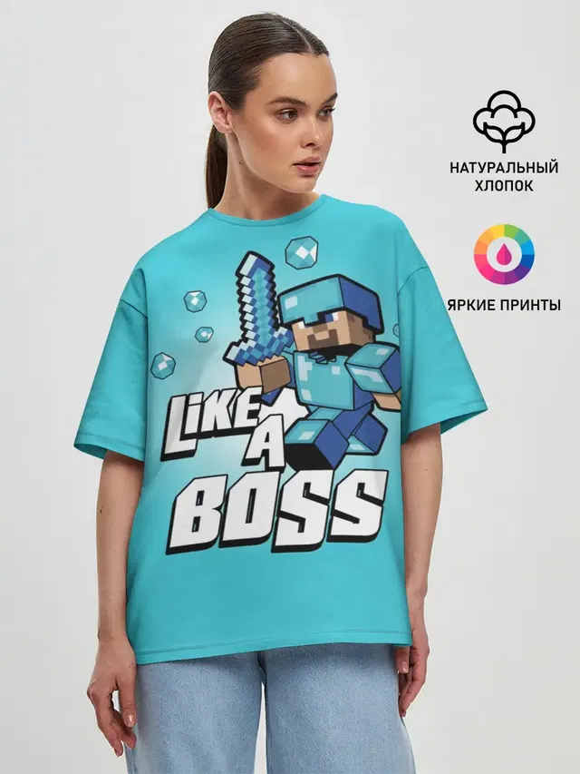 Женская футболка оверсайз