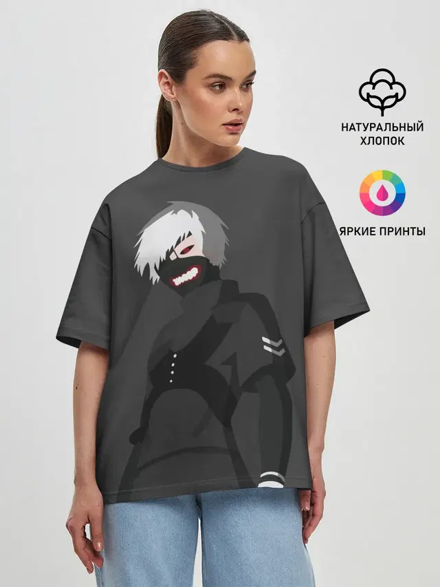 Женская футболка оверсайз