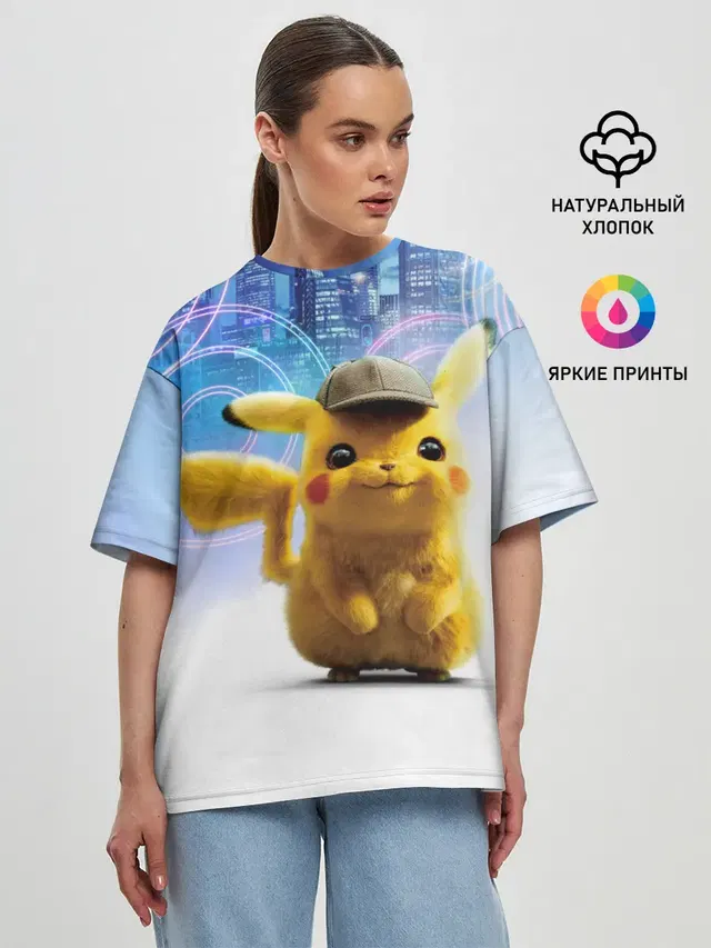 Женская футболка оверсайз