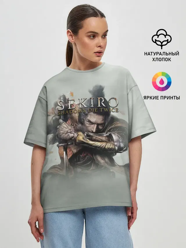 Женская футболка оверсайз