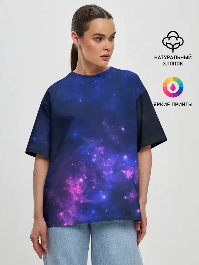 Женская футболка оверсайз