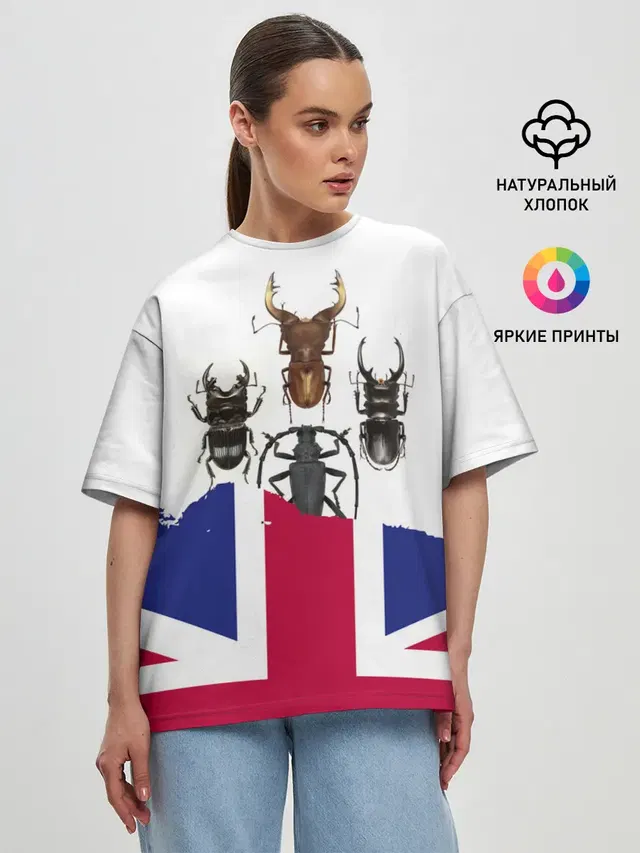 Женская футболка оверсайз