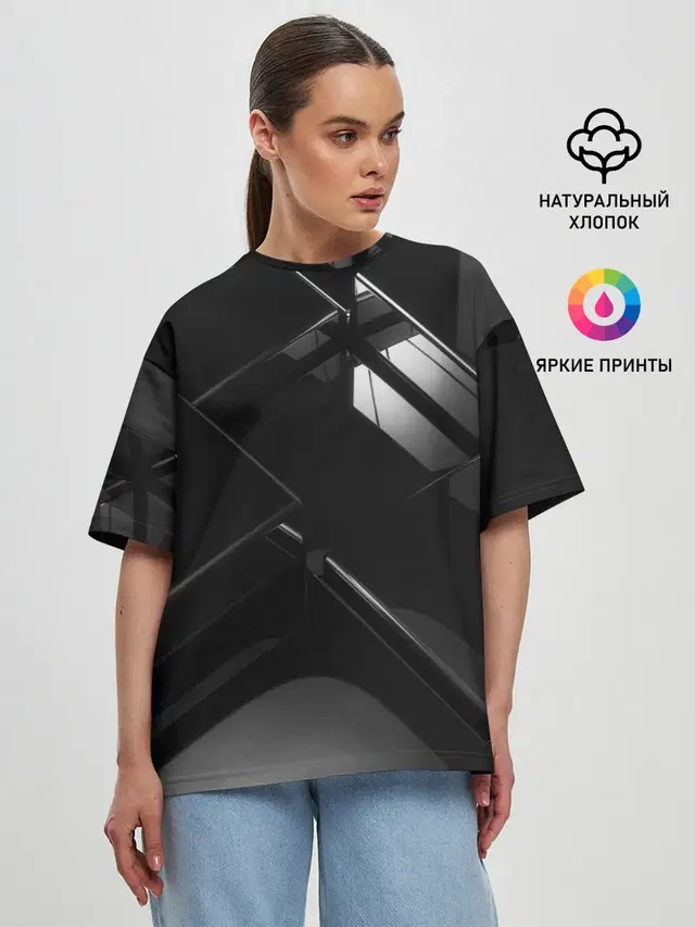 Женская футболка оверсайз