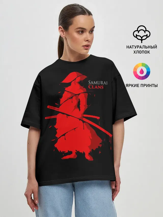 Женская футболка оверсайз