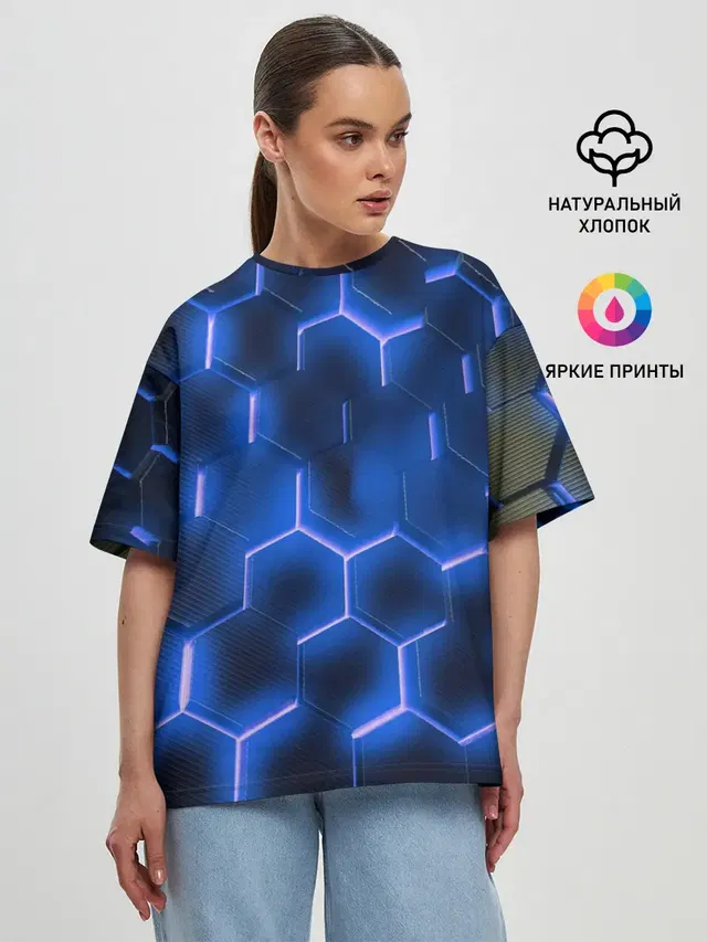 Женская футболка оверсайз