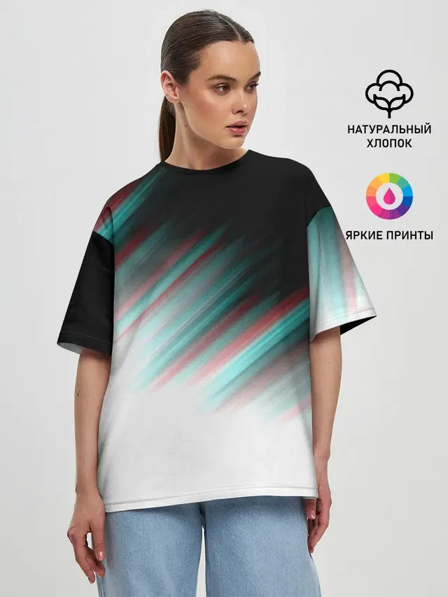 Женская футболка оверсайз