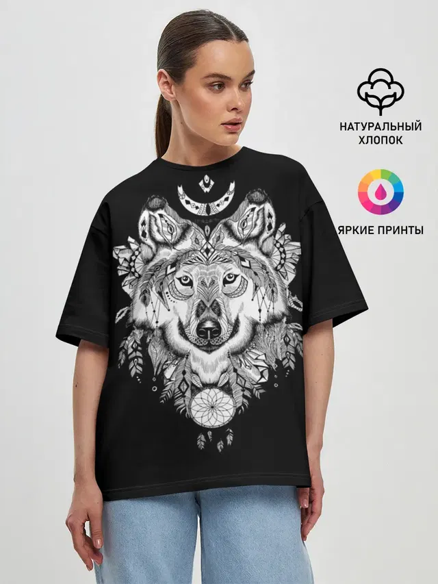 Женская футболка оверсайз