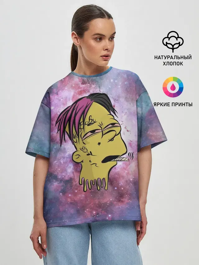 Женская футболка оверсайз