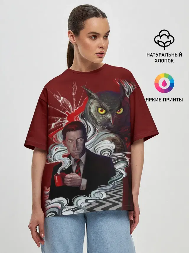 Женская футболка оверсайз