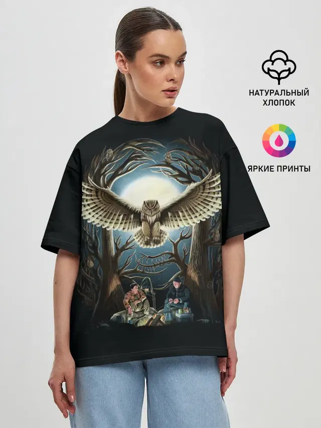 Женская футболка оверсайз