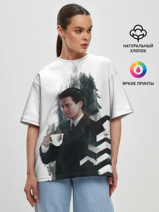 Женская футболка оверсайз