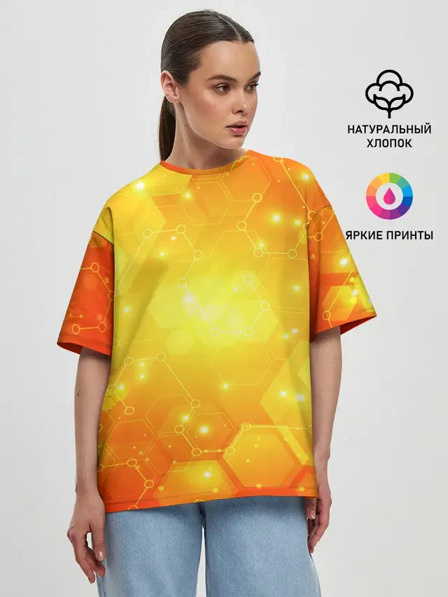 Женская футболка оверсайз