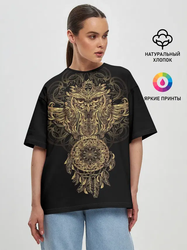 Женская футболка оверсайз