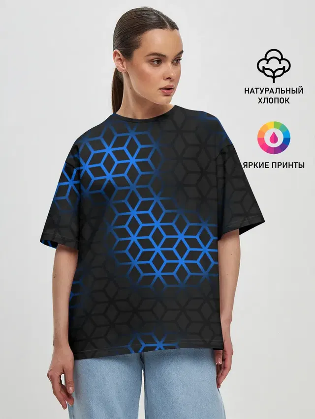 Женская футболка оверсайз