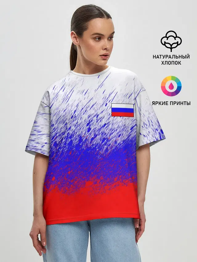 Женская футболка оверсайз