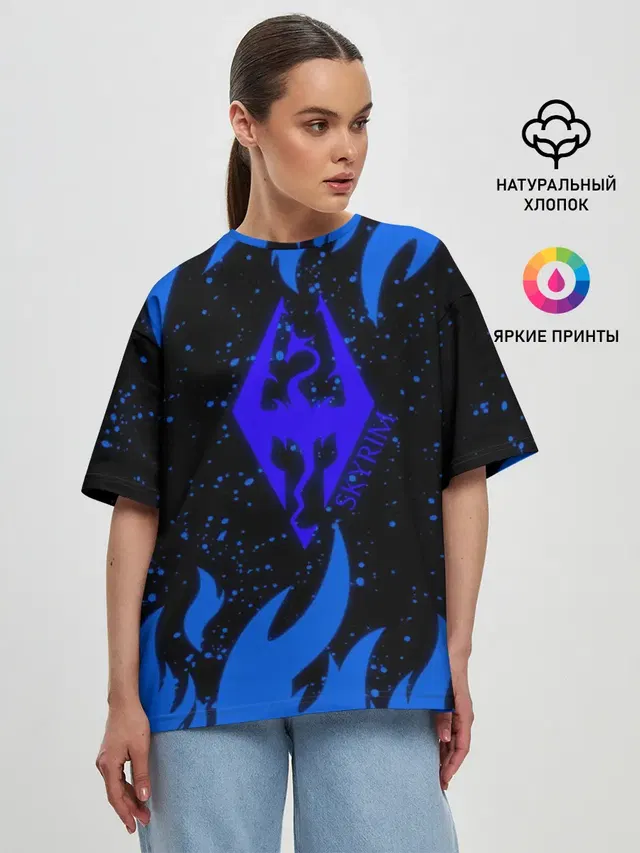 Женская футболка оверсайз