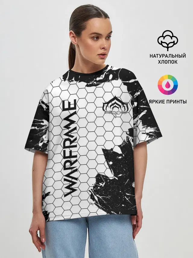 Женская футболка оверсайз