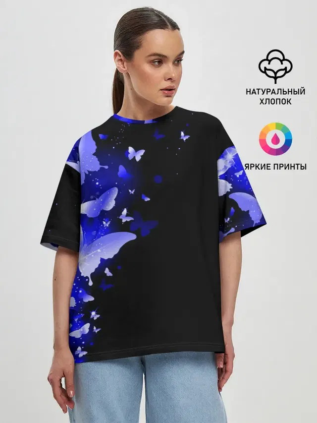 Женская футболка оверсайз