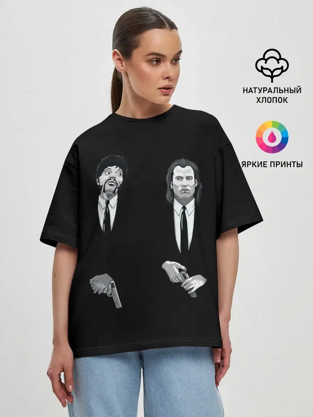 Женская футболка оверсайз