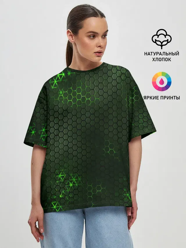 Женская футболка оверсайз