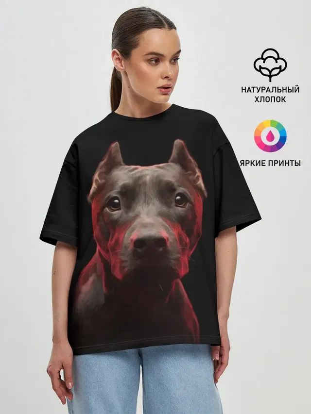 Женская футболка оверсайз