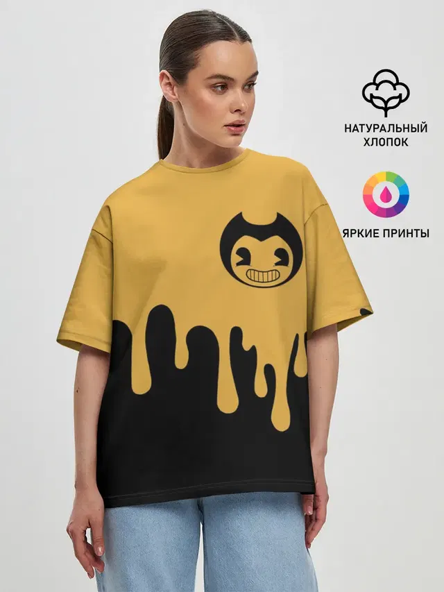 Женская футболка оверсайз