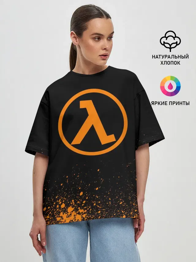Женская футболка оверсайз
