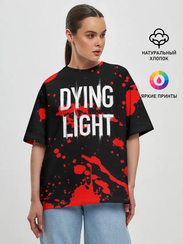 Женская футболка оверсайз с принтом «Dying Light»