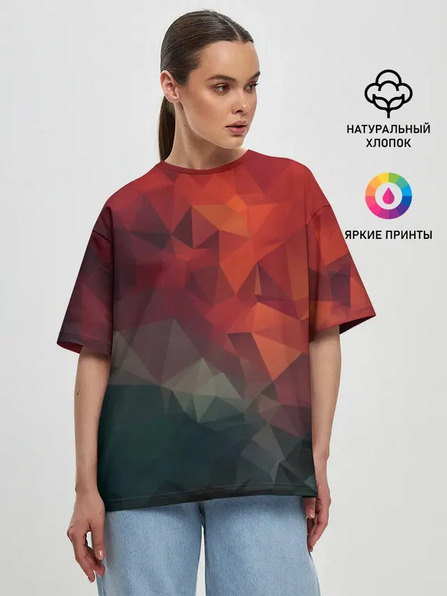 Женская футболка оверсайз