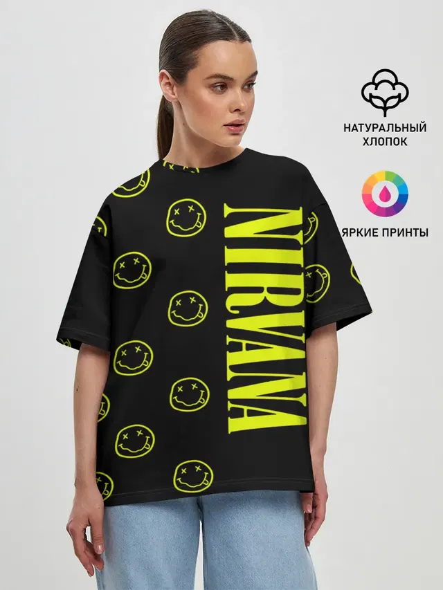 Женская футболка оверсайз