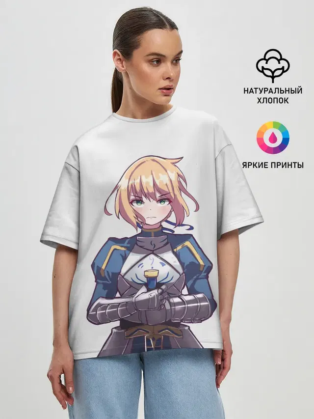 Женская футболка оверсайз