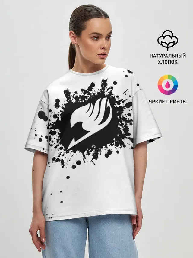 Женская футболка оверсайз