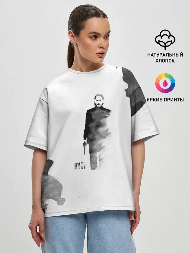 Женская футболка оверсайз