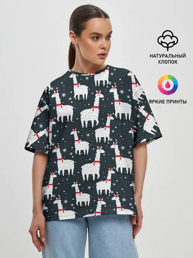 Женская футболка оверсайз