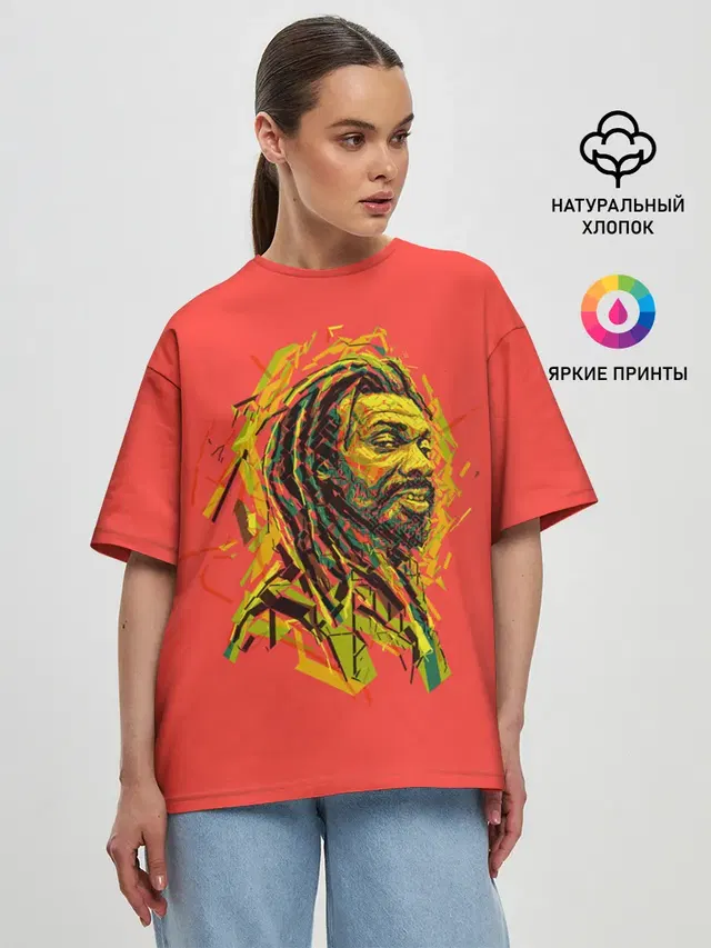 Женская футболка оверсайз