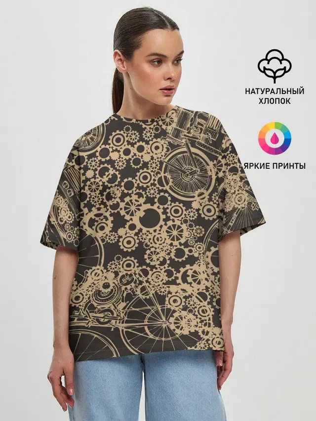 Женская футболка оверсайз