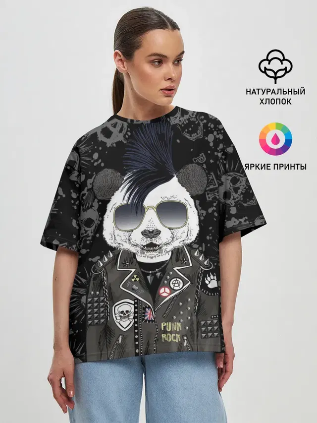Панда в косухе