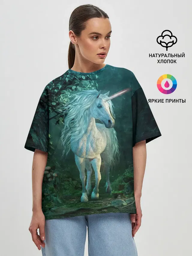 Женская футболка оверсайз