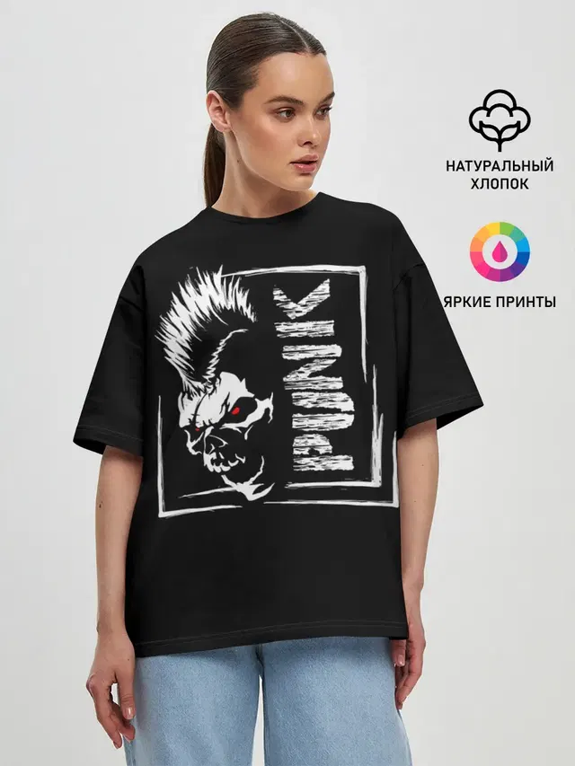 Женская футболка оверсайз