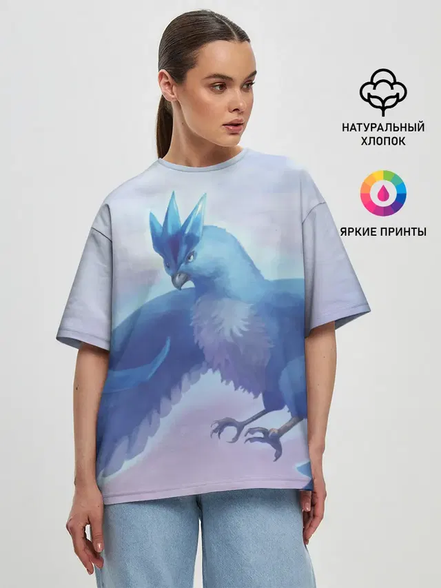 Женская футболка оверсайз