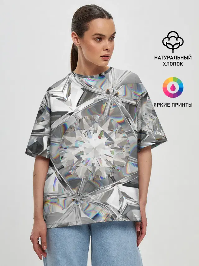 Женская футболка оверсайз