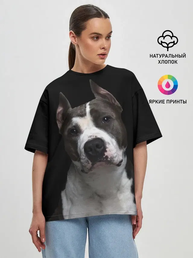 Женская футболка оверсайз